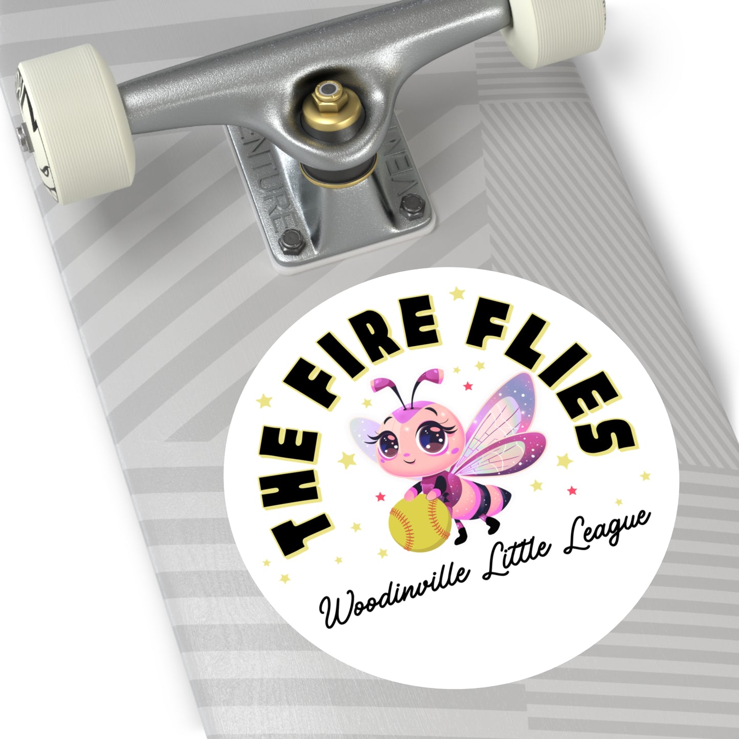 Fire Flies Round Vinyl Sticker