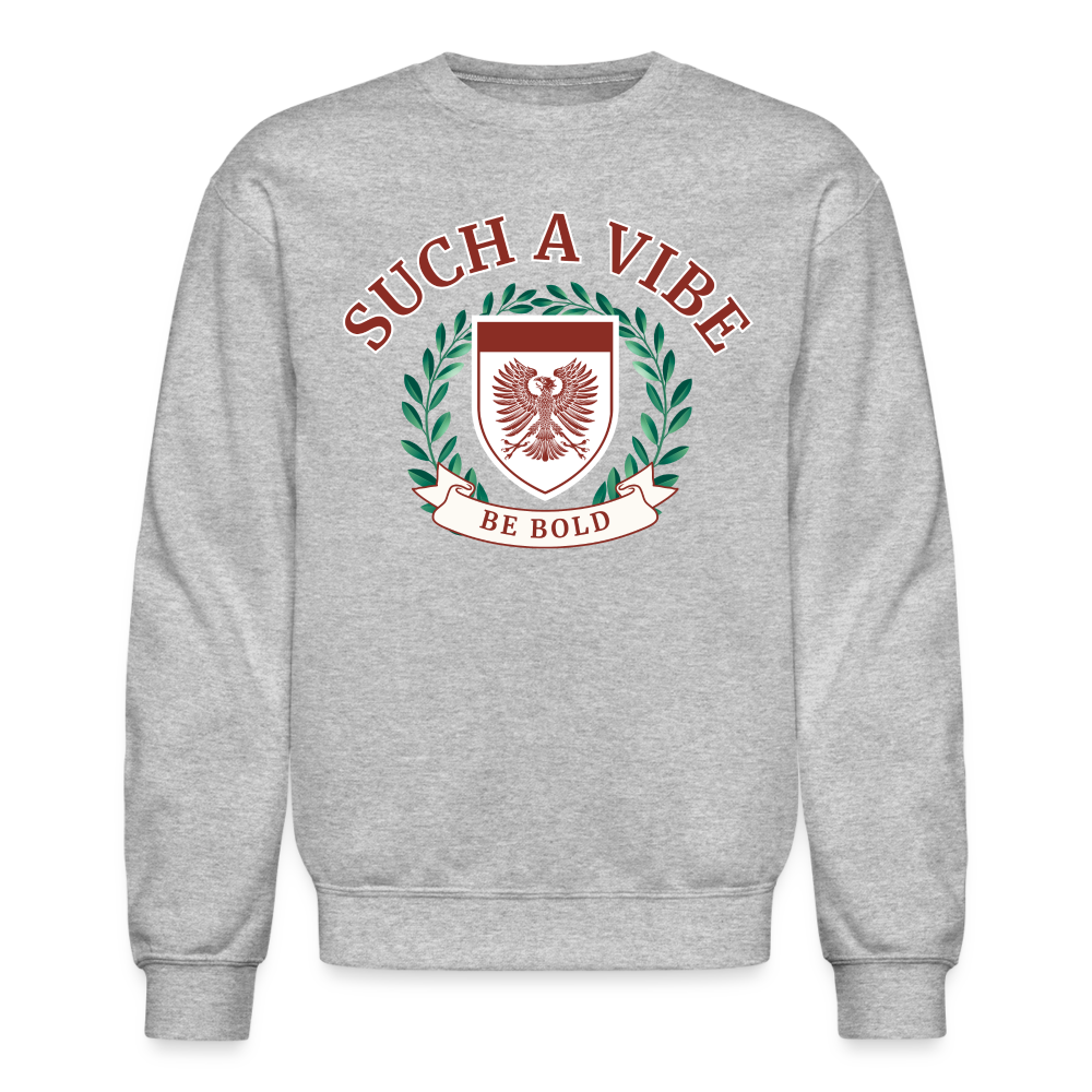COZY AND VIBING CREWNECK - heather gray