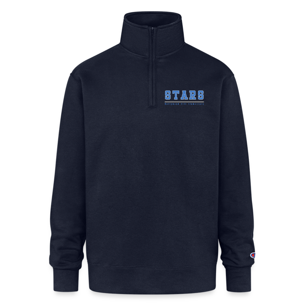 STARS UNDERLINED Half Zip Pullover - navy