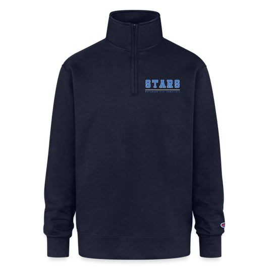 STARS UNDERLINED Half Zip Pullover - navy