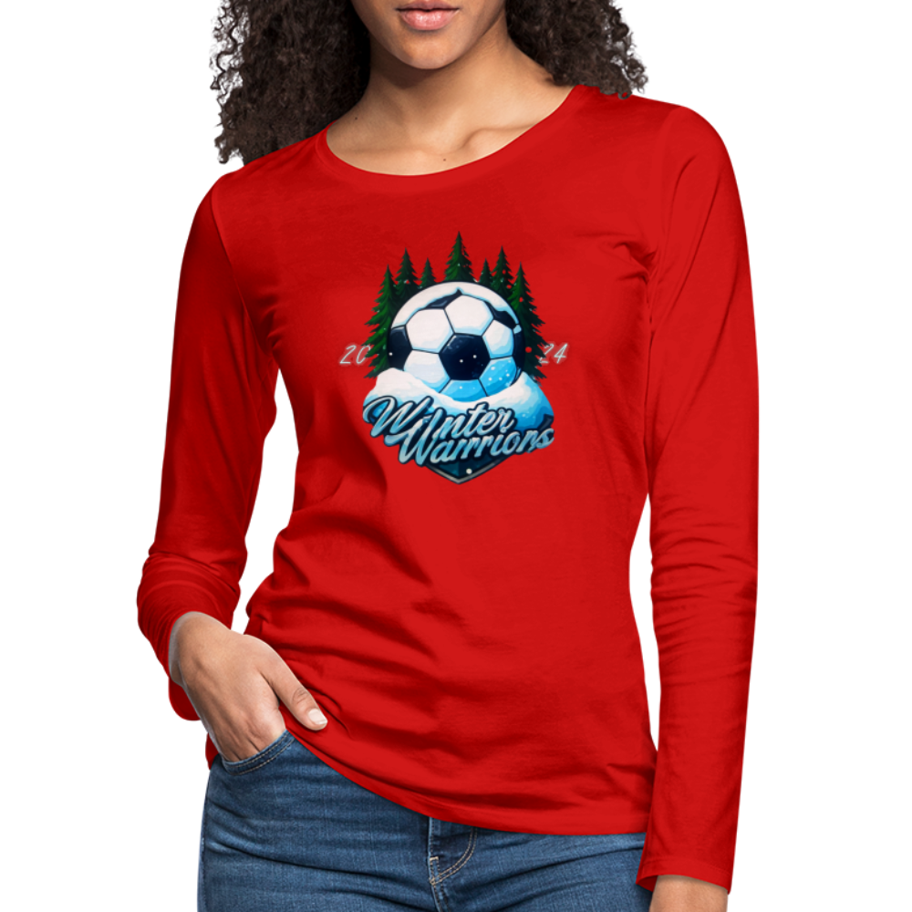 Winter Warrior's Long Sleeve T-Shirt - red