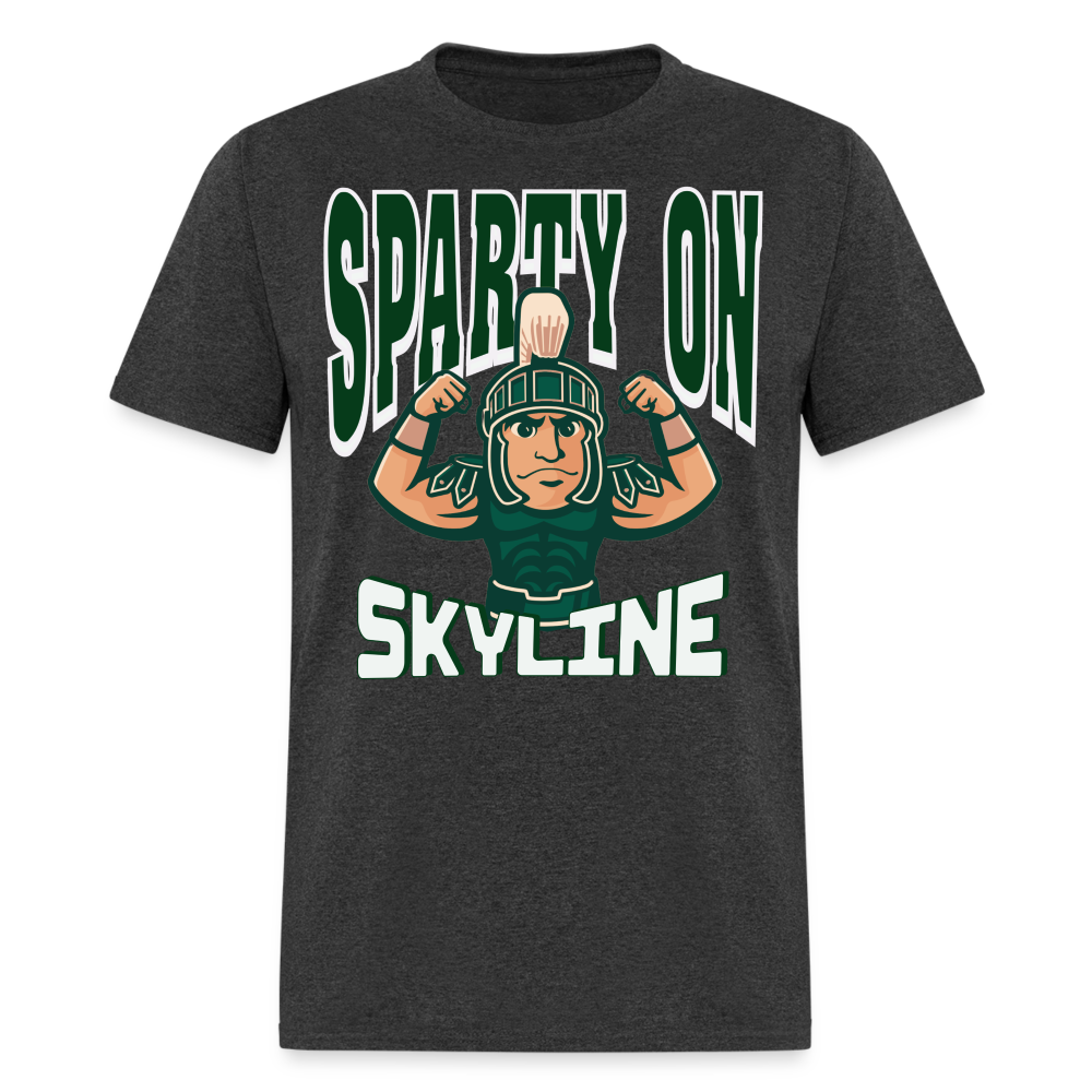 MUSCLE SPARTY ON Unisex Classic T-Shirt - heather black
