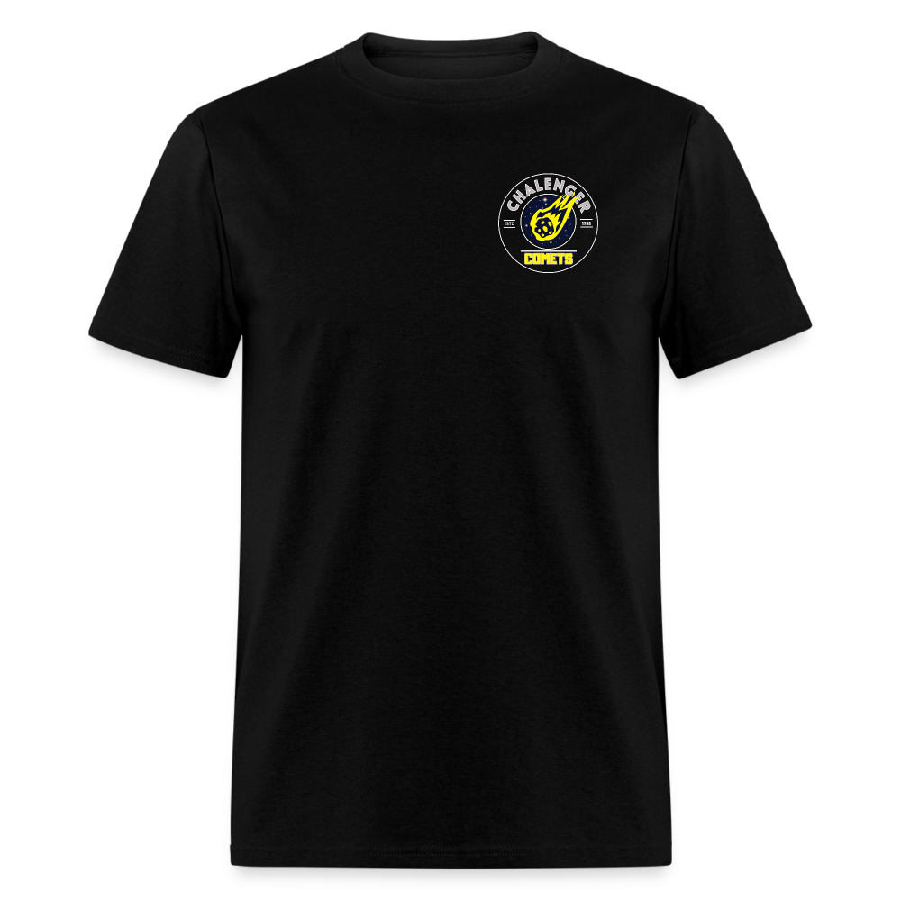 COMETS LEFT CORNER 2025 FRONT BACK  T-Shirt - black