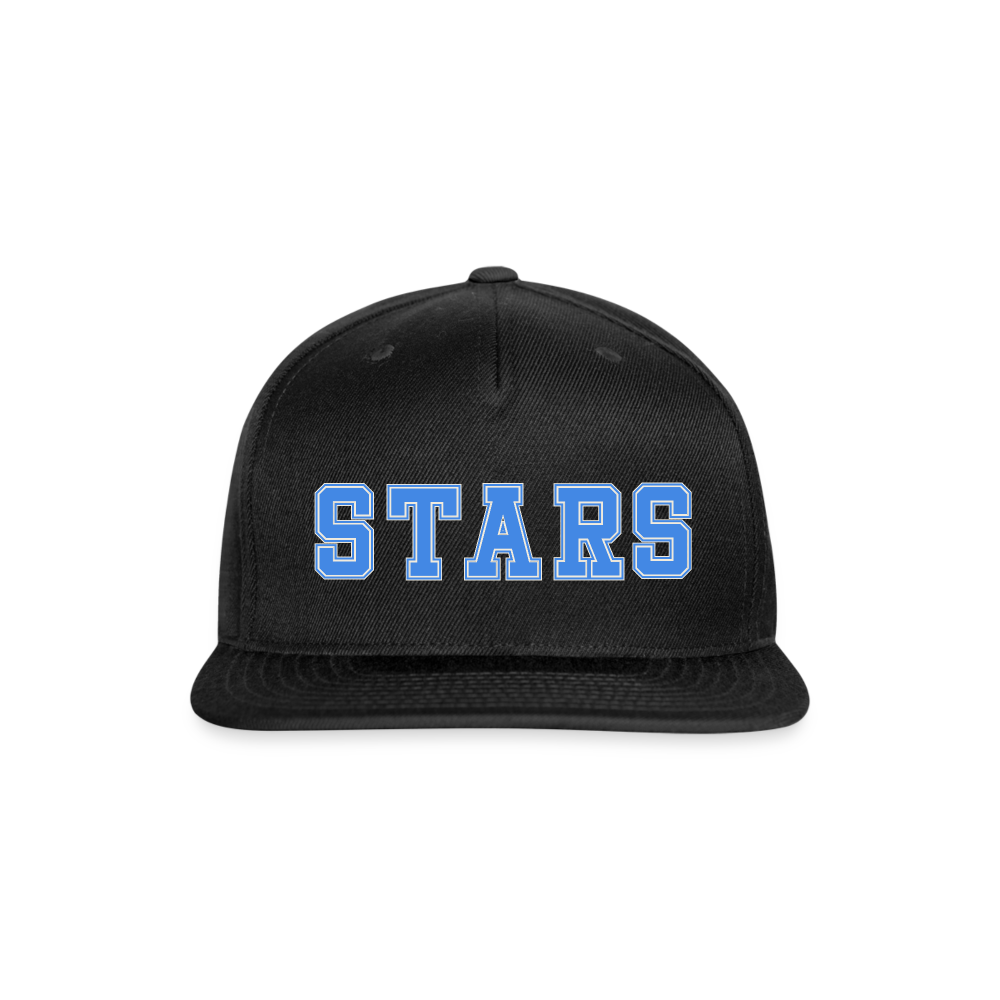 STARS Snapback Baseball Cap - black
