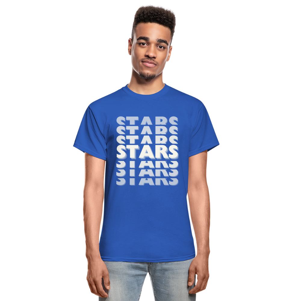SOLID STARS ON REPEAT Adult T-Shirt - royal blue
