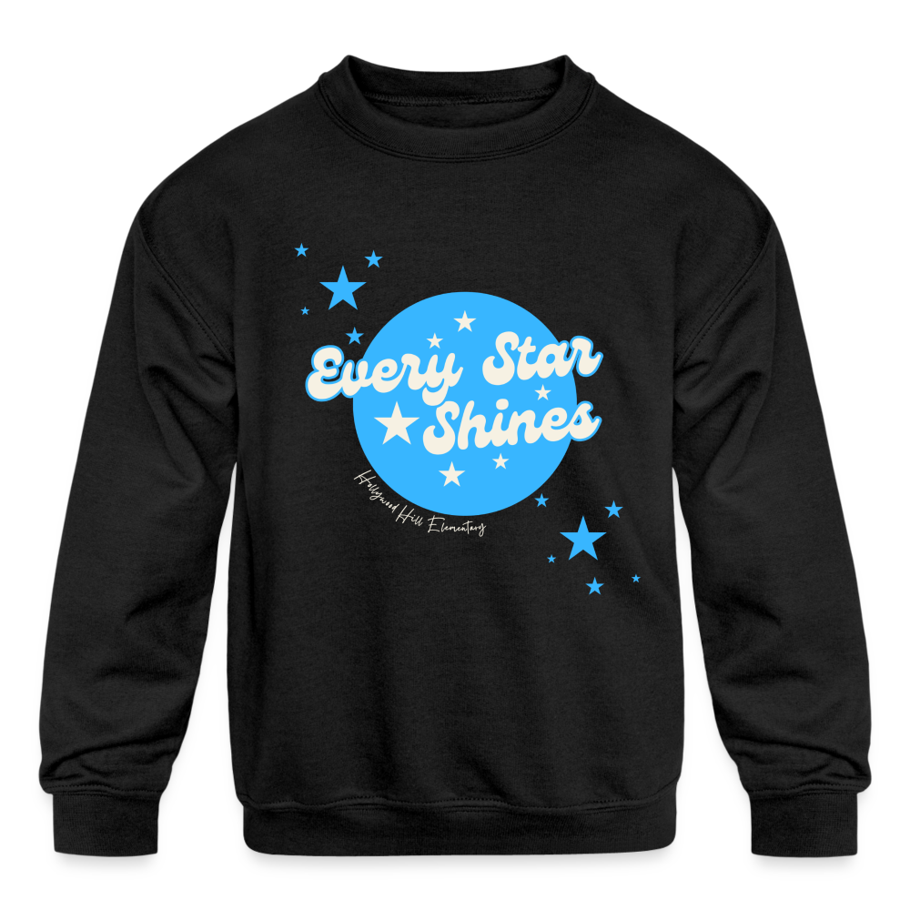 SHINE ON Kids' Crewneck - black