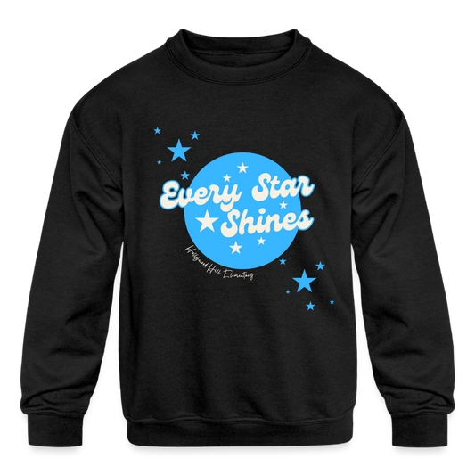 SHINE ON Kids' Crewneck - black