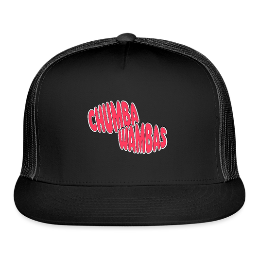ChumbaWambas Mesh Snapback Hat - black/black