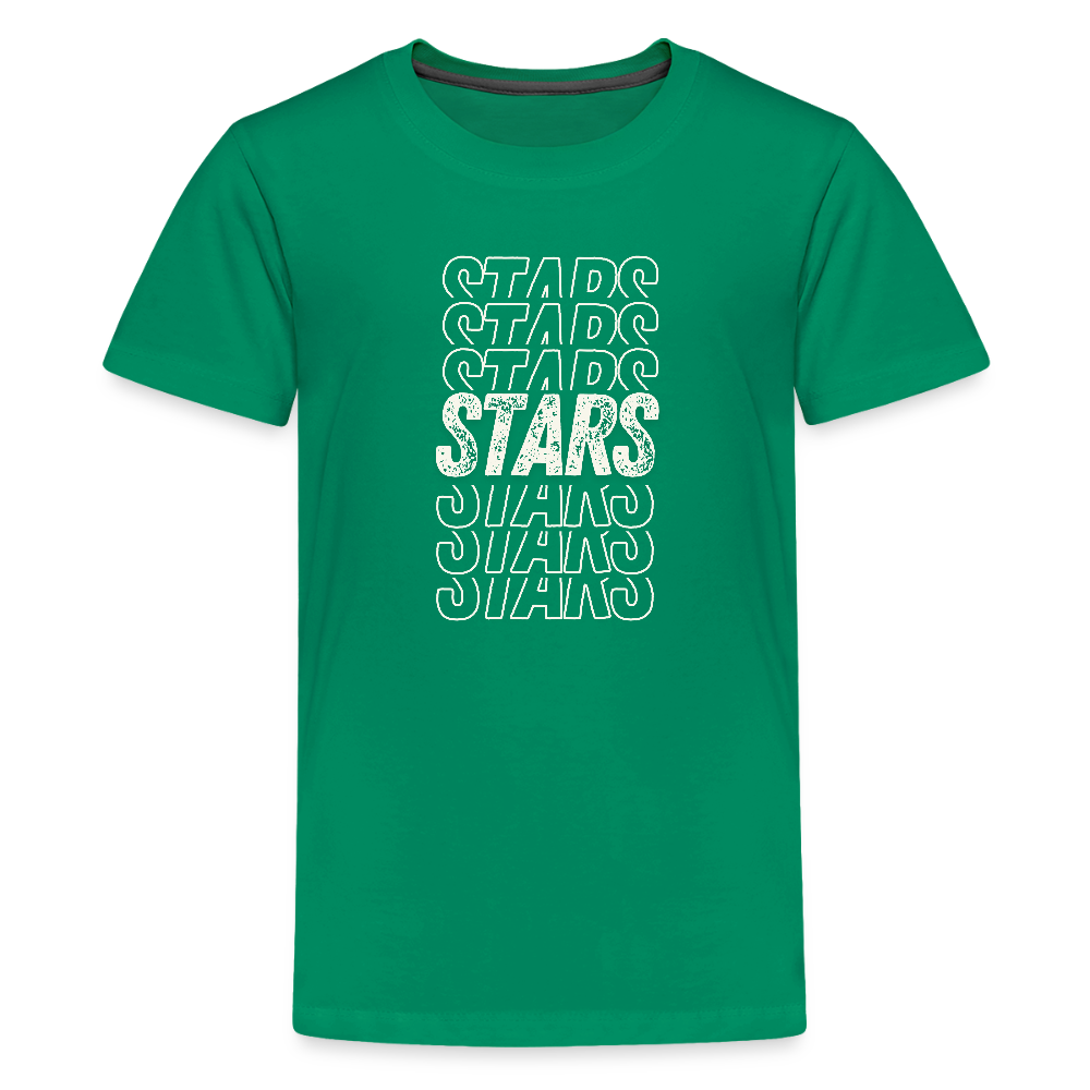 Stars on repeat Youth T-Shirt - kelly green