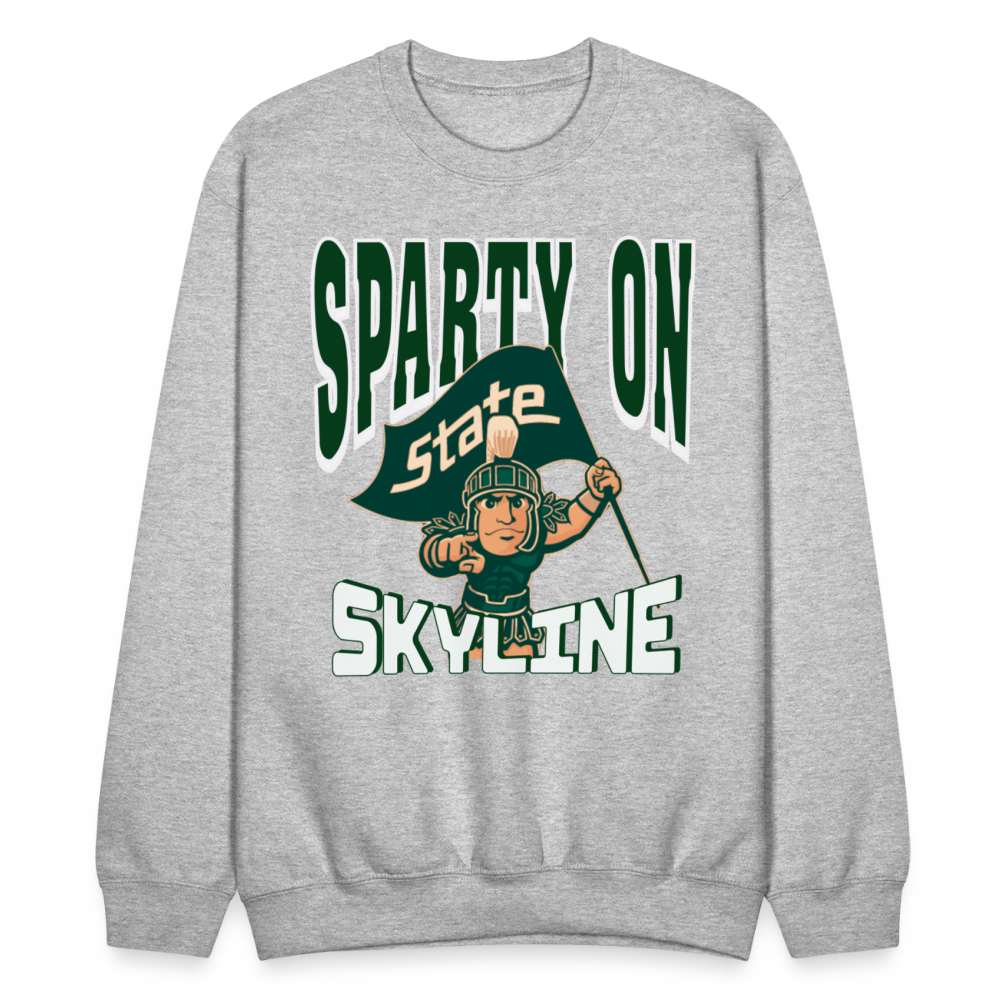SPARTY ON STATE Crewneck - heather gray