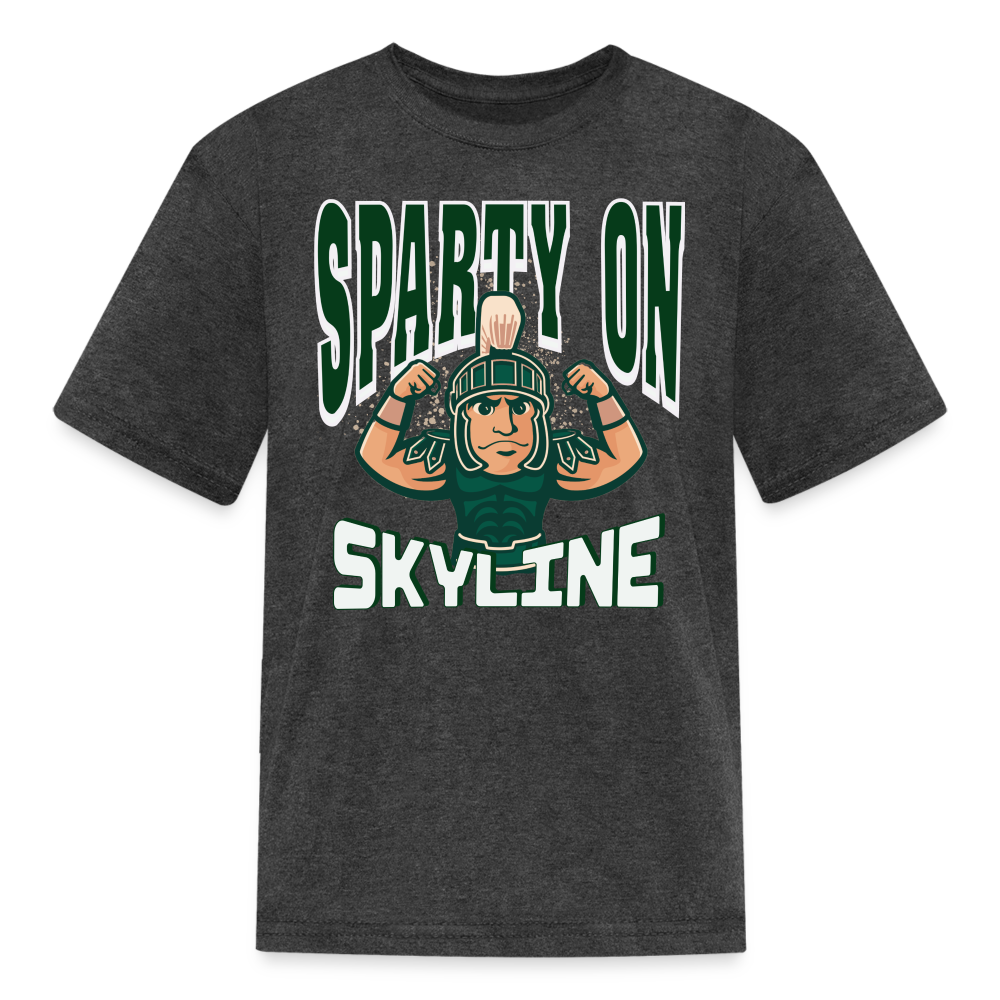 MUSCLE SPART ON Kids' T-Shirt - heather black