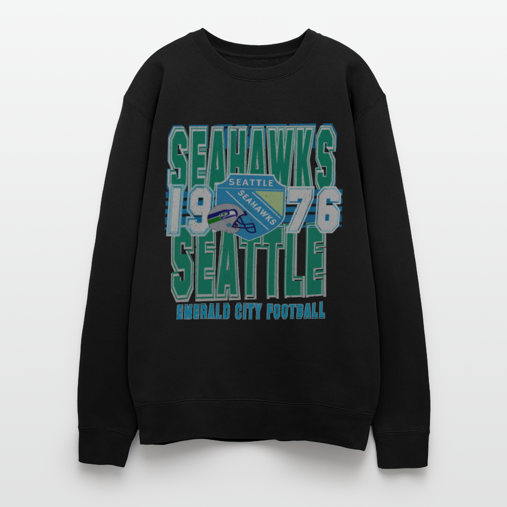 Limited Hawks Oversized Crewneck - black