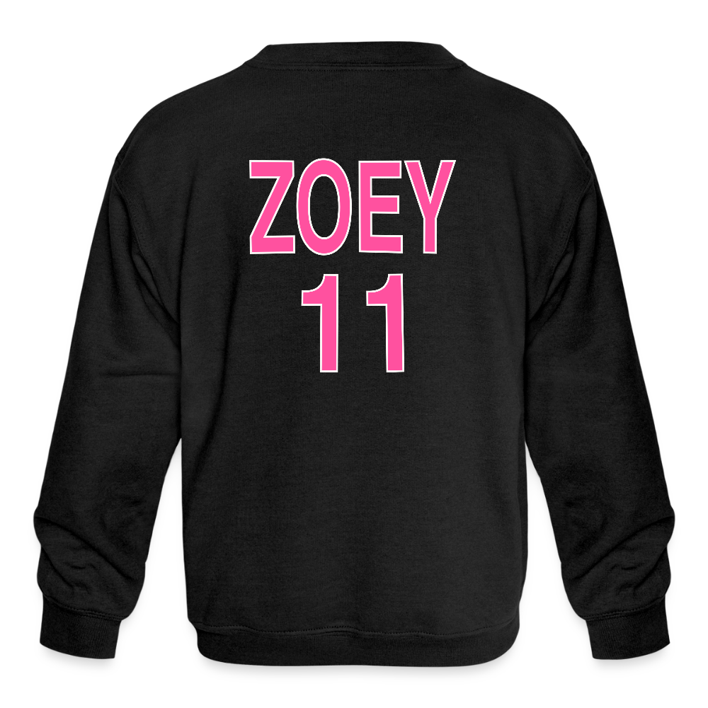 FLAMINGOS | ZOEY Youth Crewneck - black