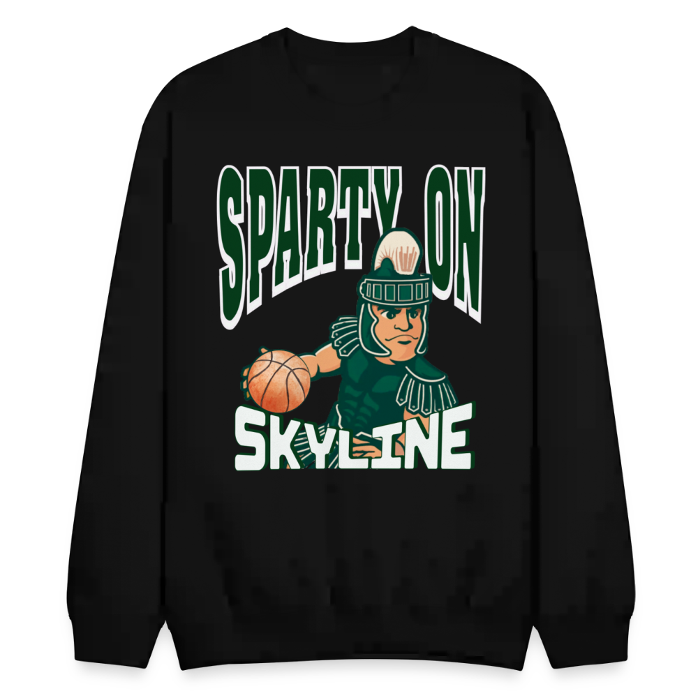 SPARTY ON BBALL Crewneck - black