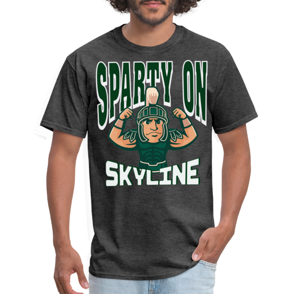 MUSCLE SPARTY ON Unisex Classic T-Shirt - heather black
