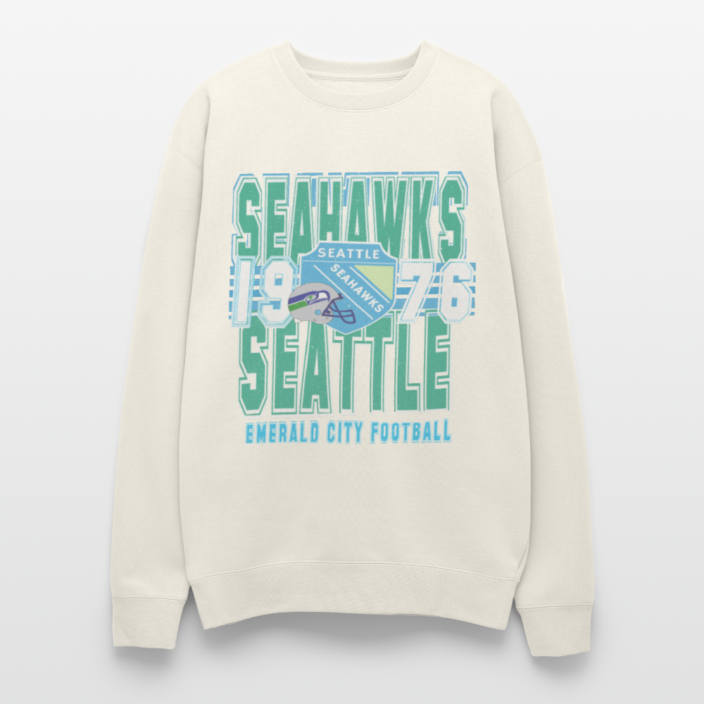 Limited Hawks Oversized Crewneck - ivory