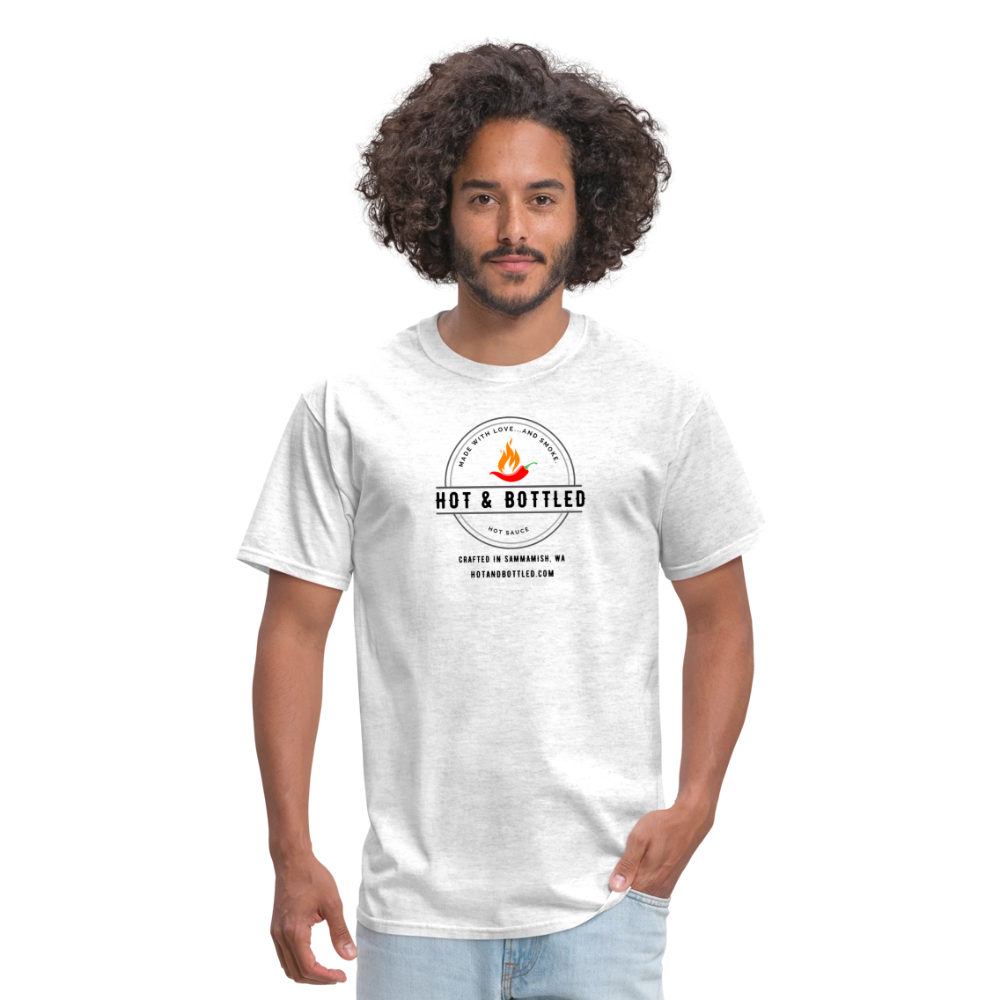 Hot & Bottled | Classic T-Shirt | color fire - light heather gray