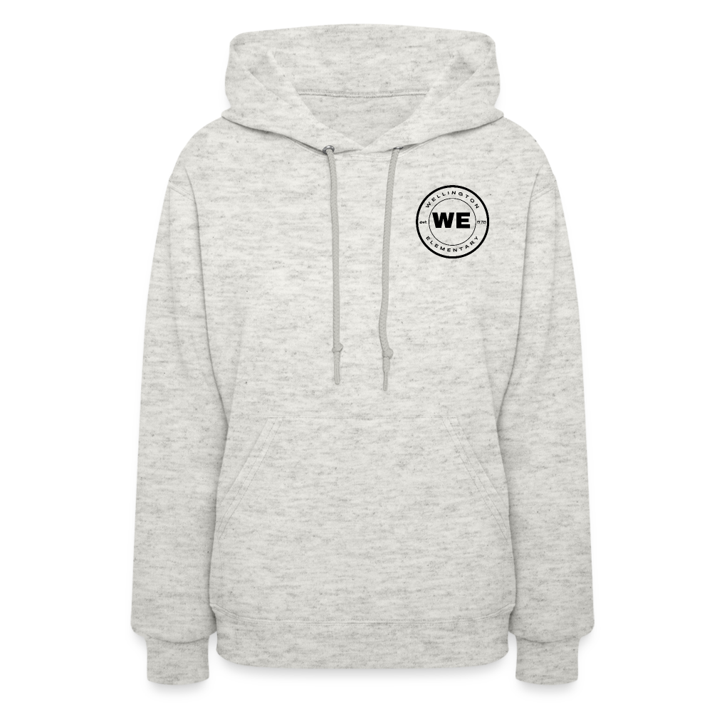 W.E. Small logo Women's Hoodie - heather oatmeal