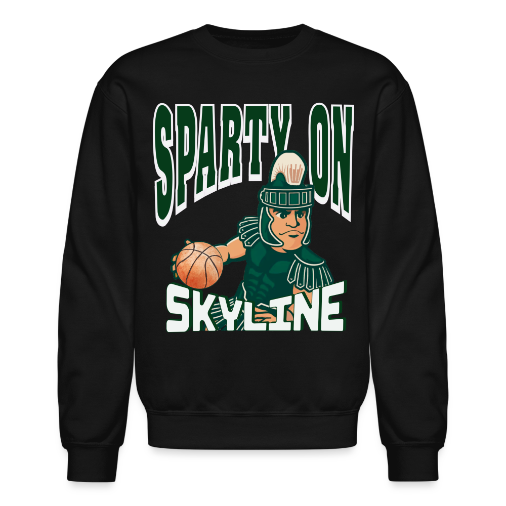 SPARTY ON BBALL Crewneck - black