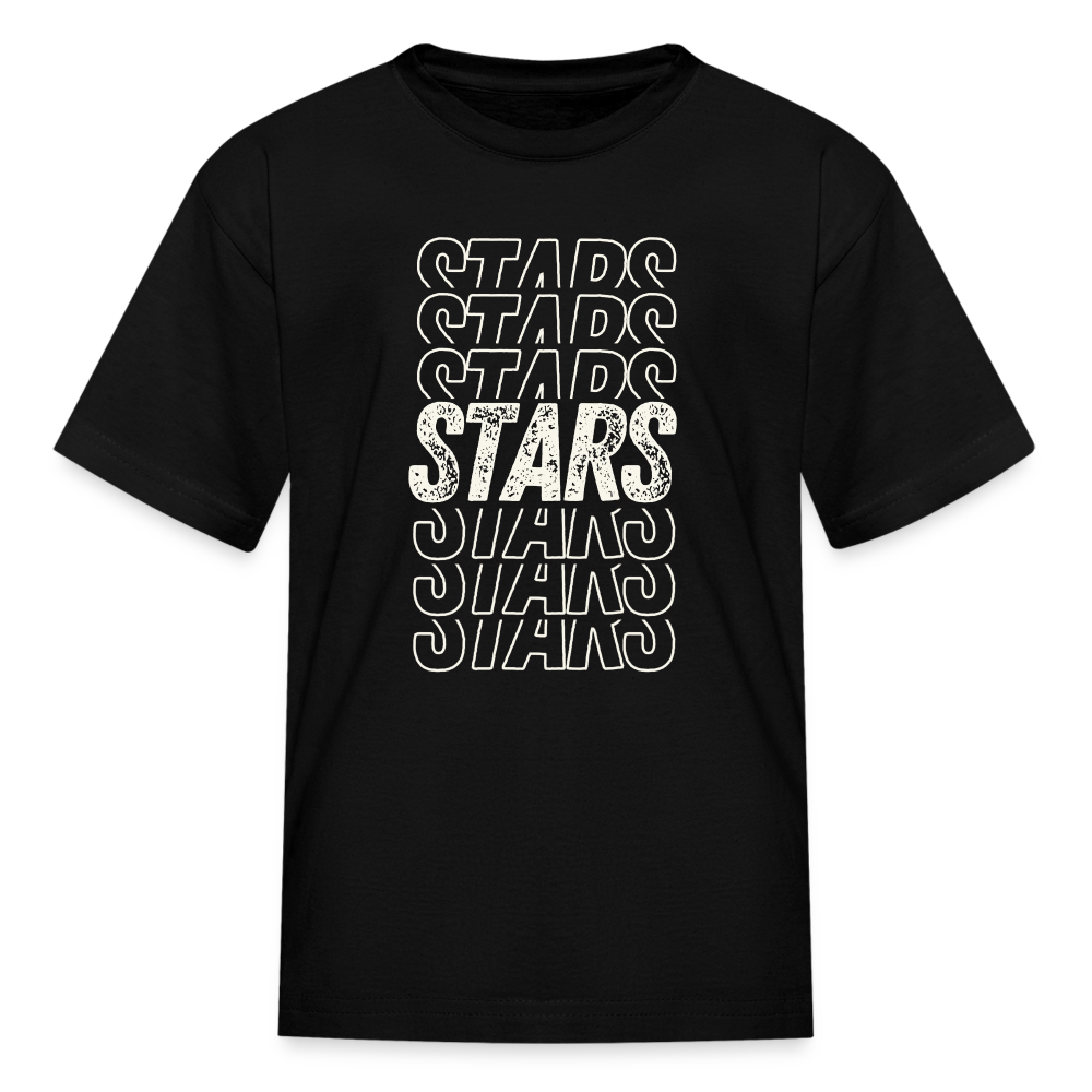 STARS REPEAT Kids' T-Shirt - black