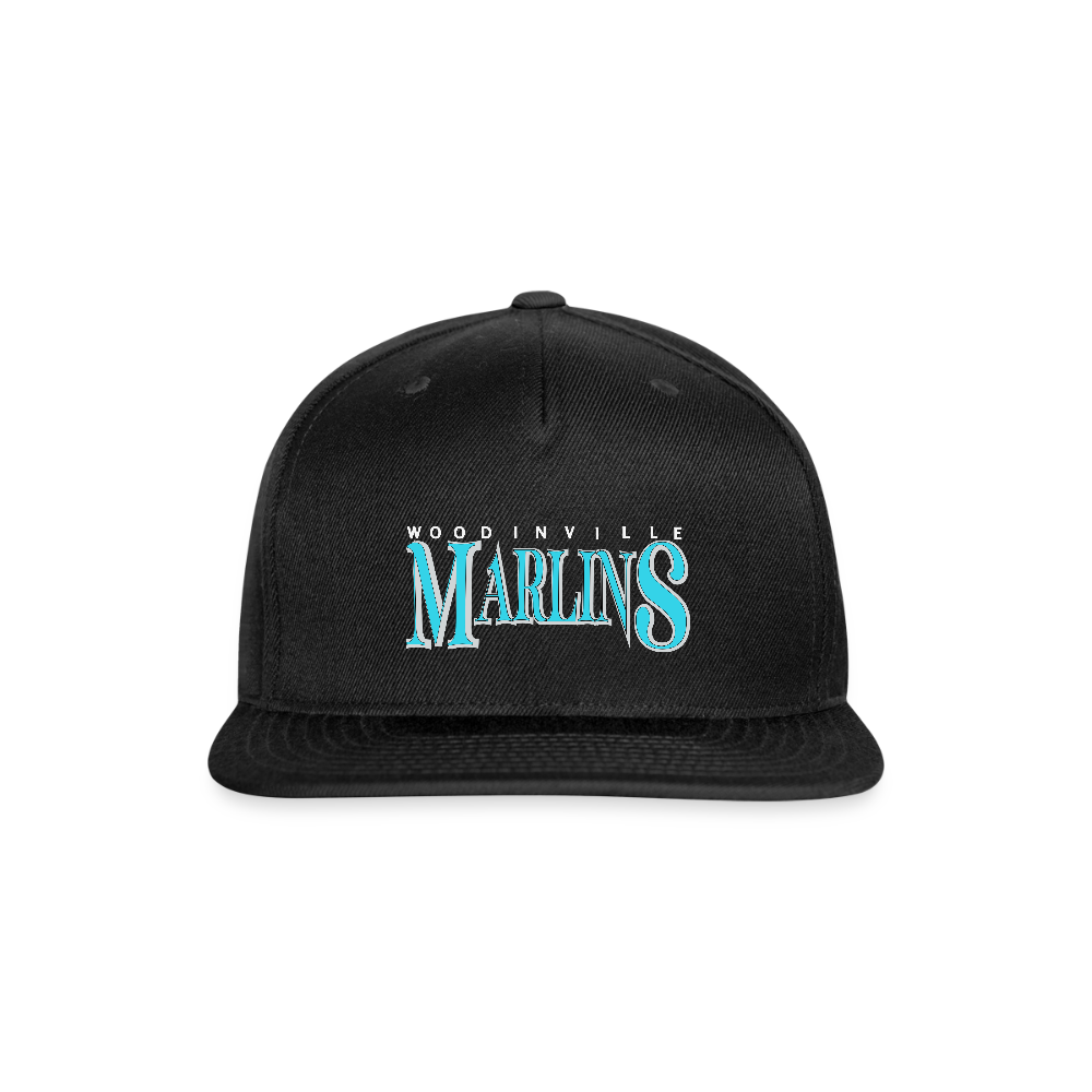 Marlins Snapback Baseball Cap - black
