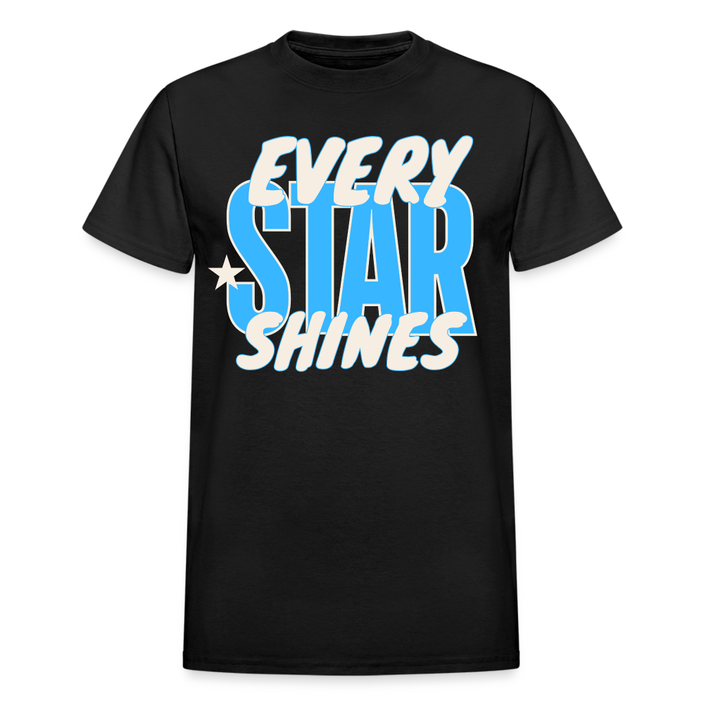 EVERY STAR SHINES Adult T-Shirt - black