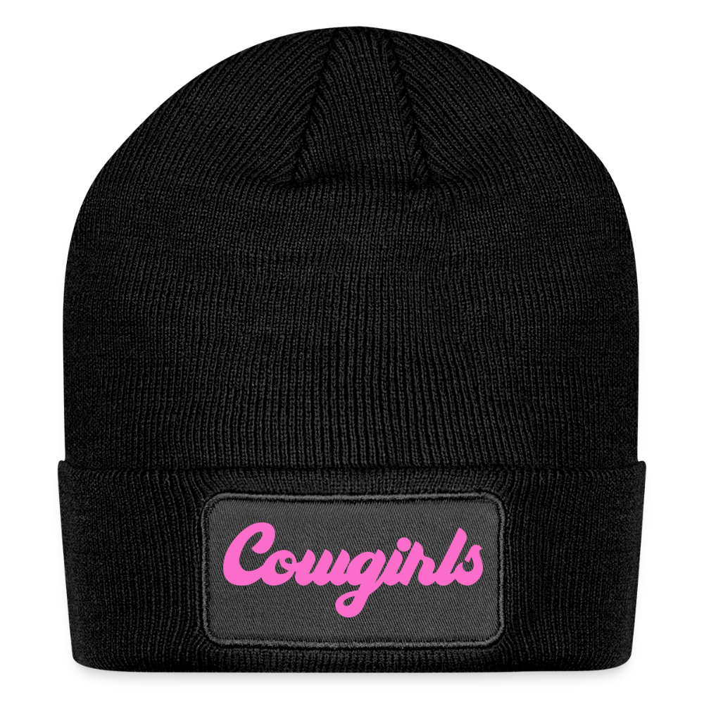 Cowgirls Lone State | Patch Beanie - black