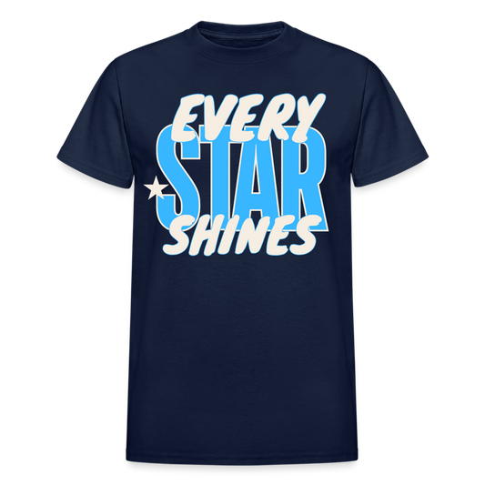 EVERY STAR SHINES Adult T-Shirt - navy