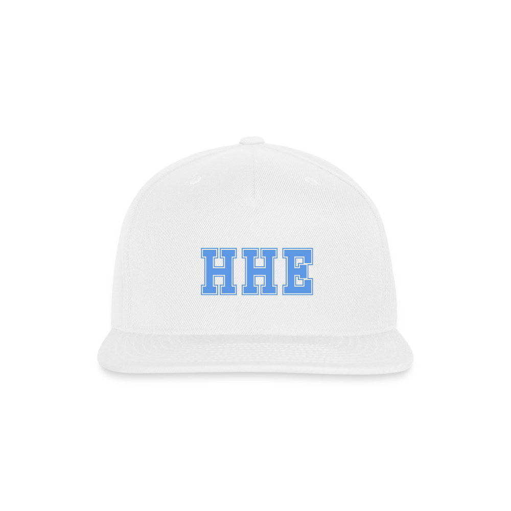 HHE Snapback Baseball Cap - white