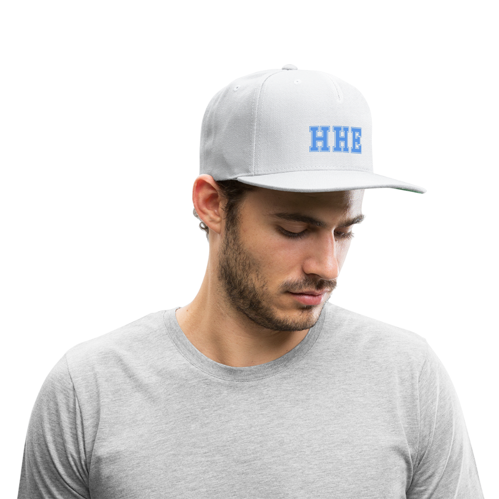 HHE Snapback Baseball Cap - white