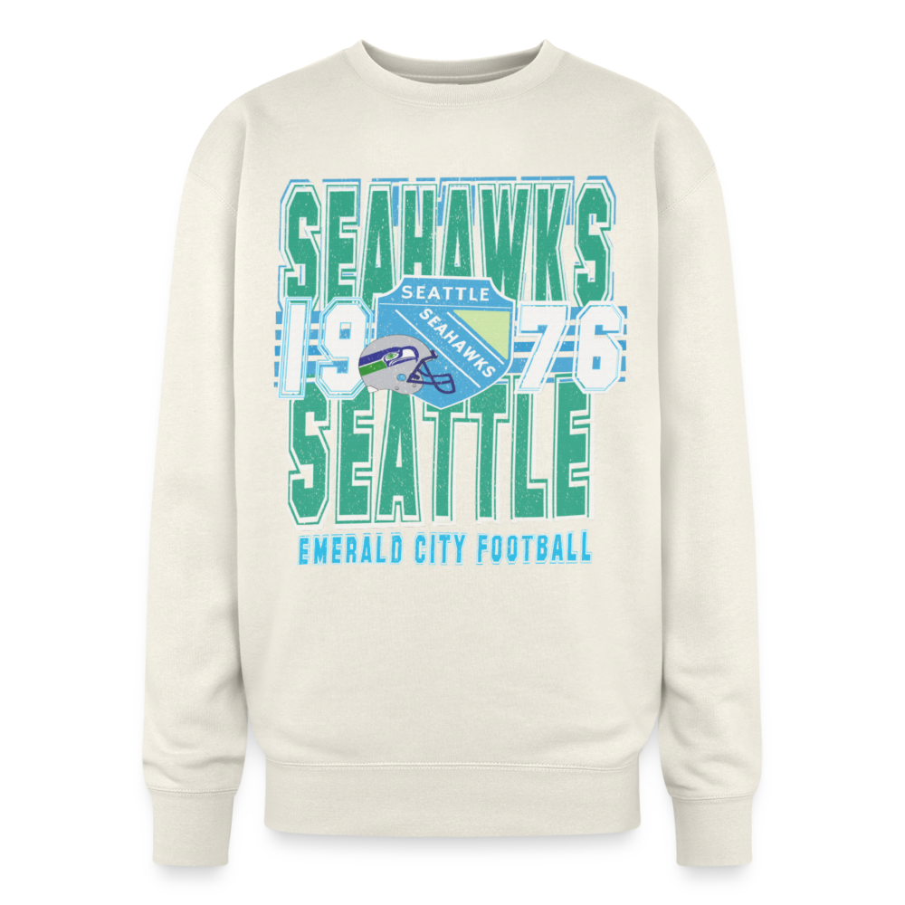 Limited Hawks Oversized Crewneck - ivory