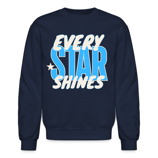 LIGHT BLUE EVERY STAR SHINES Crew - navy
