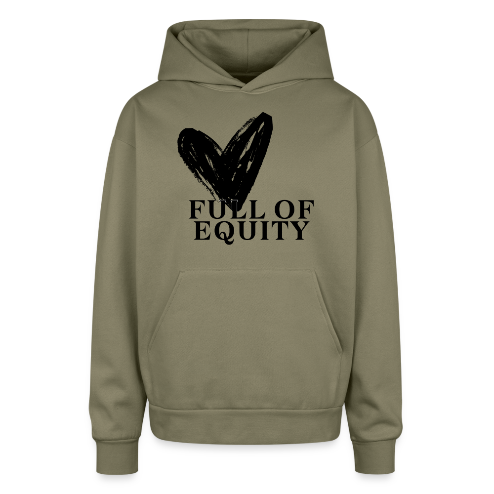 Heart full - Oversized Hoodie - olive
