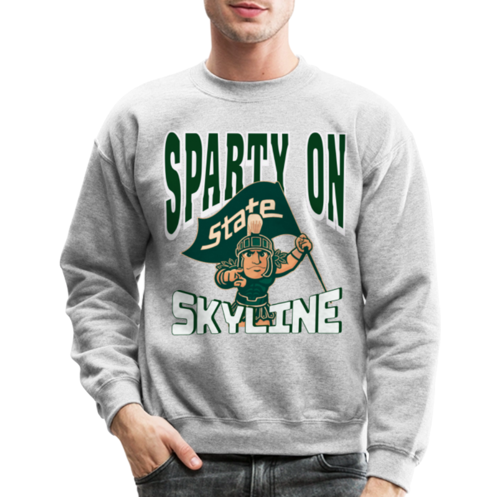 SPARTY ON STATE Crewneck - heather gray