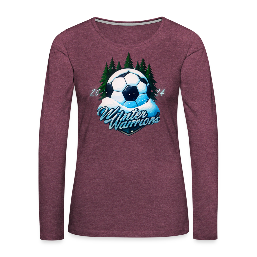 Winter Warrior's Long Sleeve T-Shirt - heather burgundy
