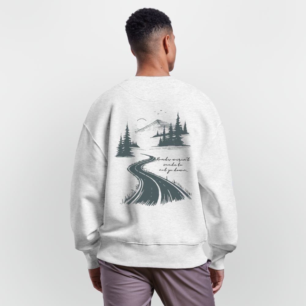 ROADS | Oversized Organic Sweatshirt - cool heather grey