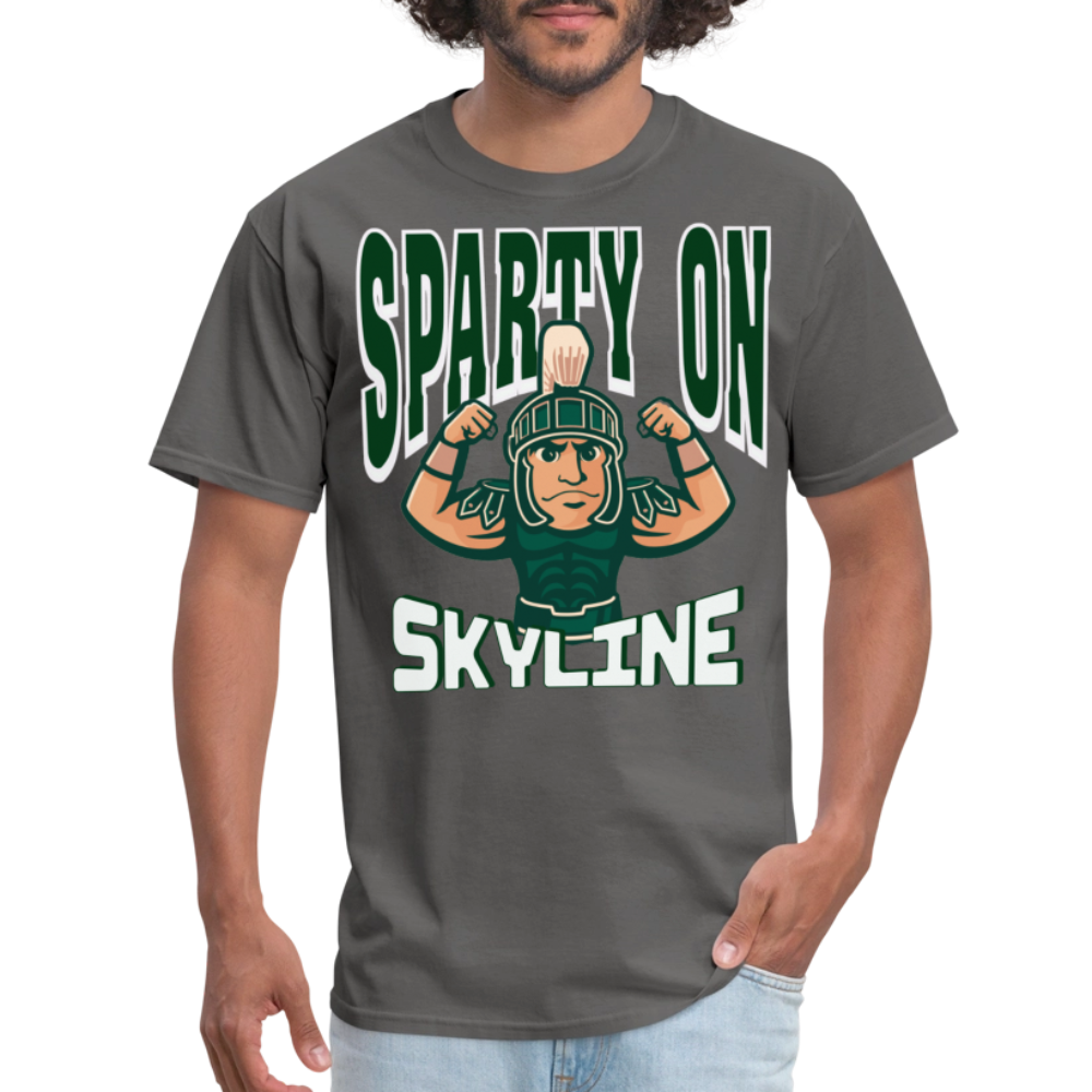 MUSCLE SPARTY ON Unisex Classic T-Shirt - charcoal