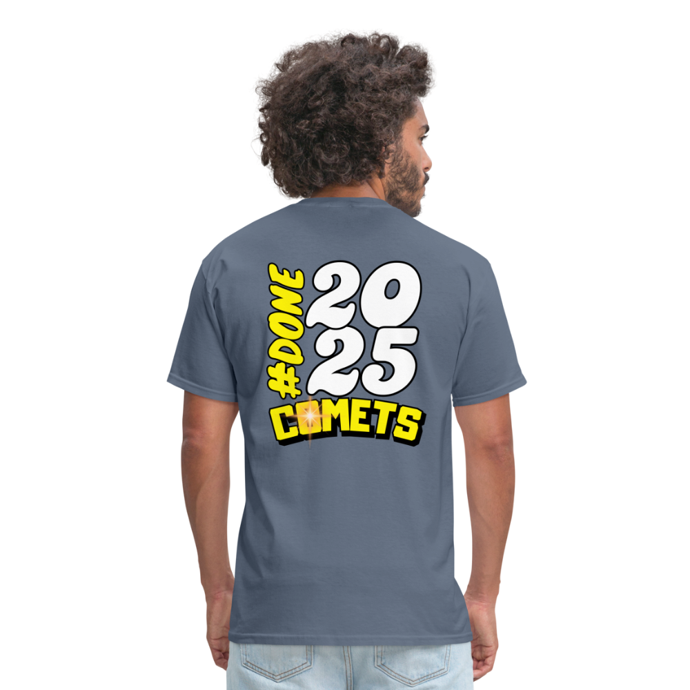COMETS 2025 FRONT/BACK TEE - denim