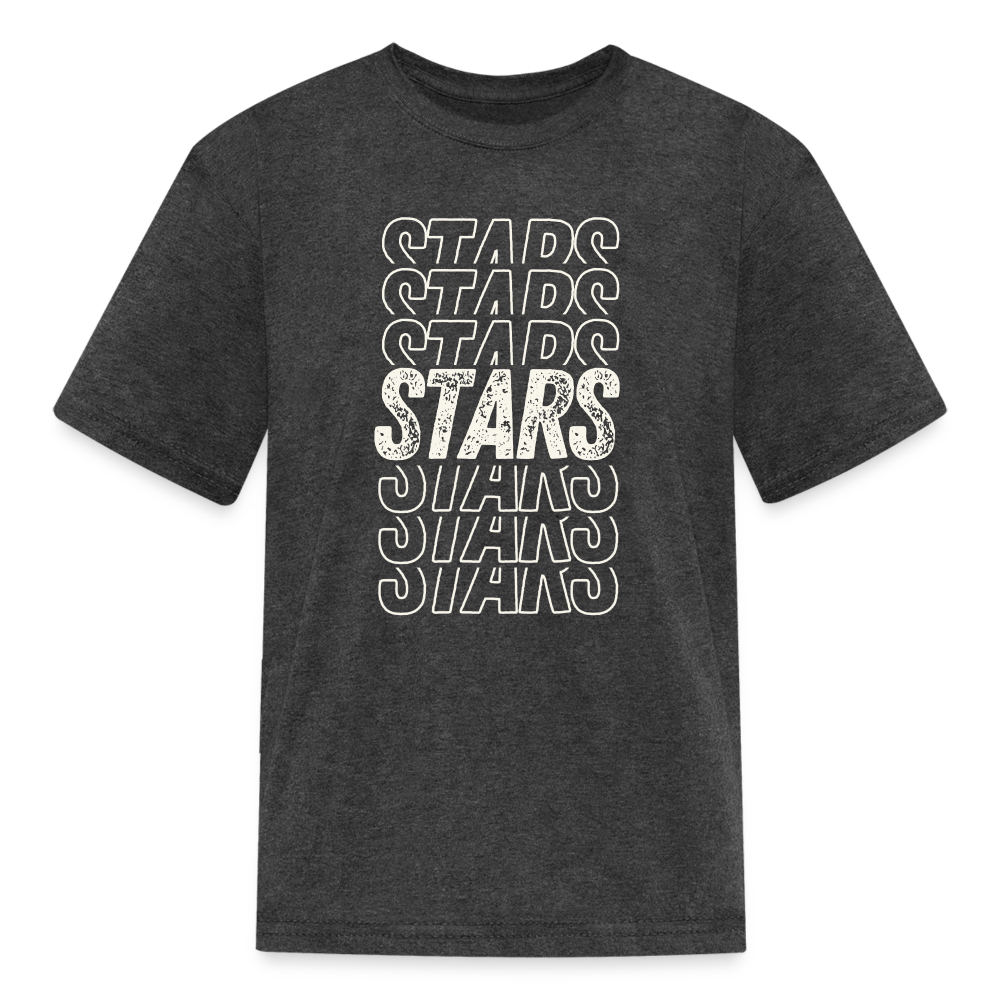 STARS REPEAT Kids' T-Shirt - heather black
