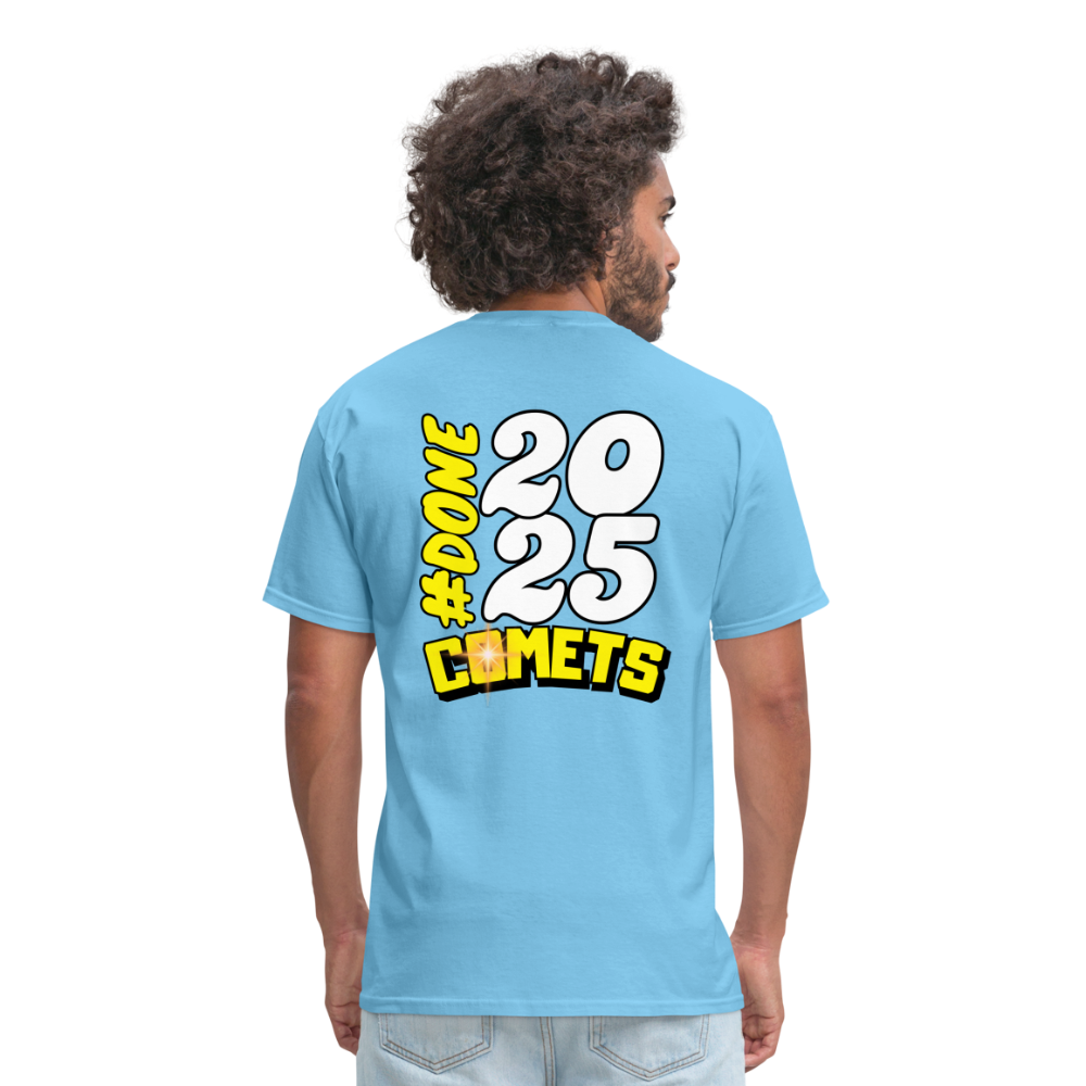 COMETS 2025 FRONT/BACK TEE - aquatic blue