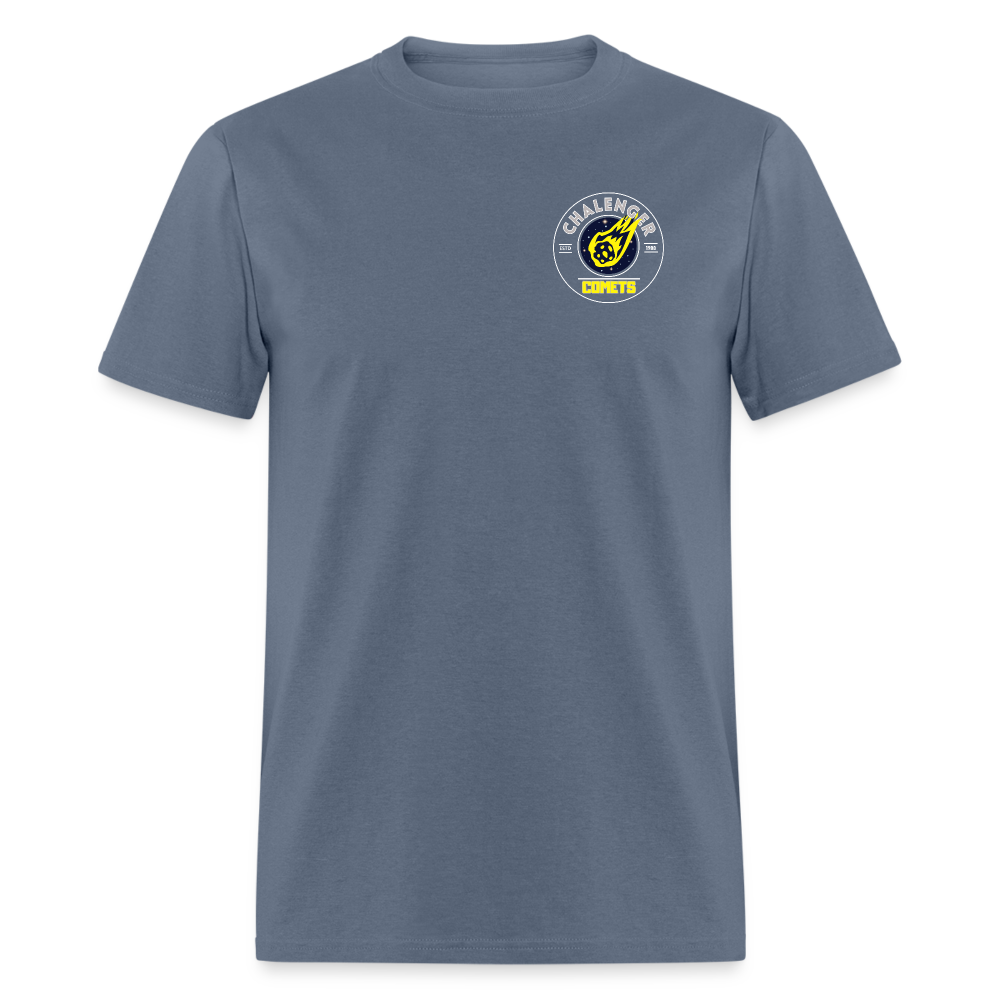 COMETS LEFT CORNER 2025 FRONT BACK  T-Shirt - denim