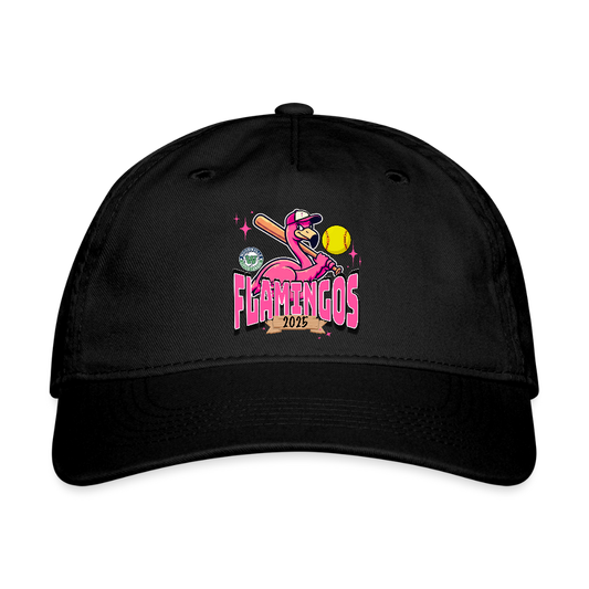 FLAMINGOS Logo Organic  Cap - black