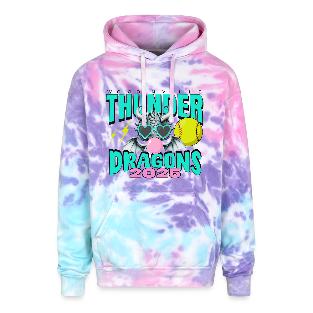 Thunder Dragons LANZER Pink Tie Dye Hoodie - cotton candy