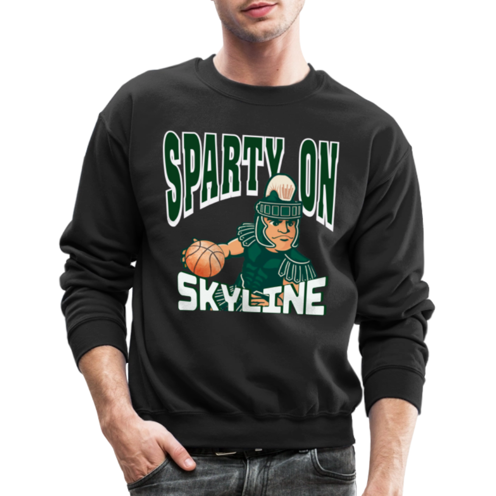 SPARTY ON BBALL Crewneck - black