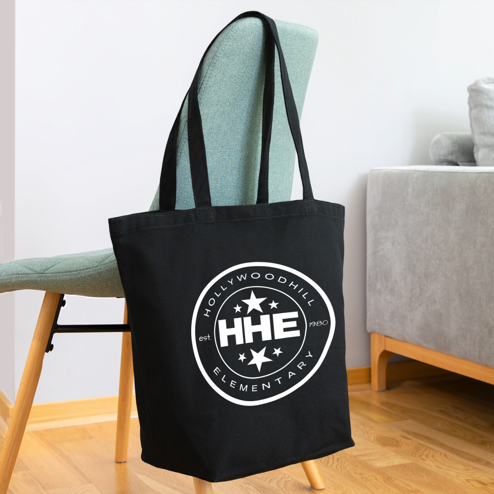 HHE MONOGRAM Eco-Friendly Cotton Tote - black