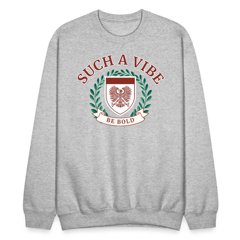 COZY AND VIBING CREWNECK - heather gray