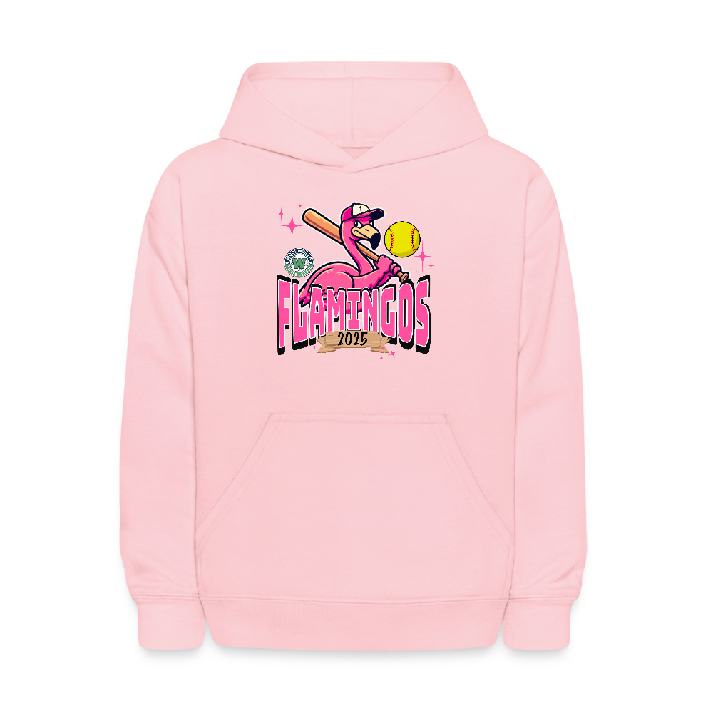 FLAMINGOS YOUTH PINK Hoodie (NO NAMES) - pink