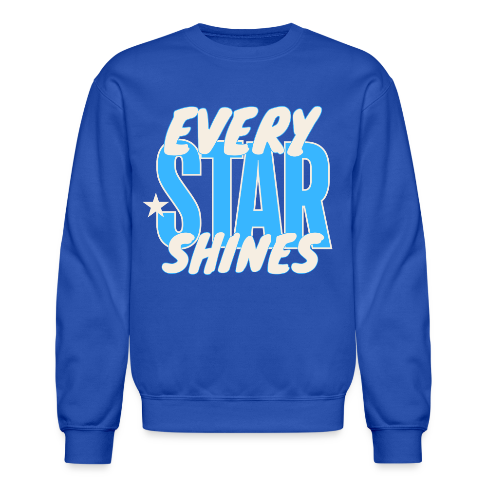 LIGHT BLUE EVERY STAR SHINES Crew - royal blue