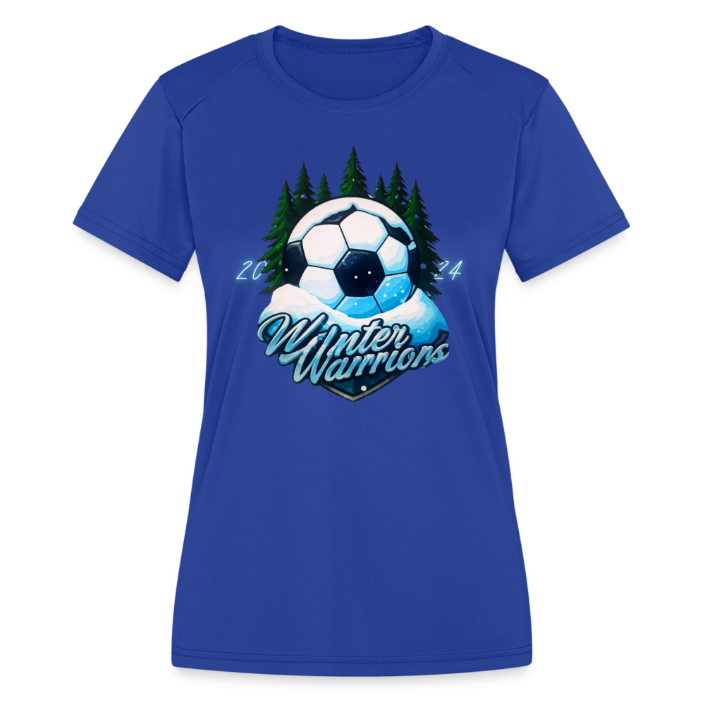 Winter Warrior's Moisture Wicking Performance T-Shirt - royal blue