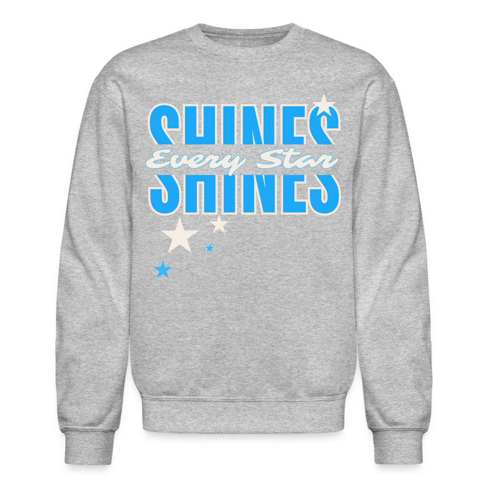 SHINE - EVERY STAR Crewneck Sweatshirt - heather gray
